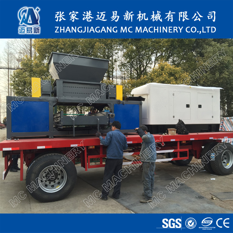 used tire scrap metal waste plastic mobile shredder for sale