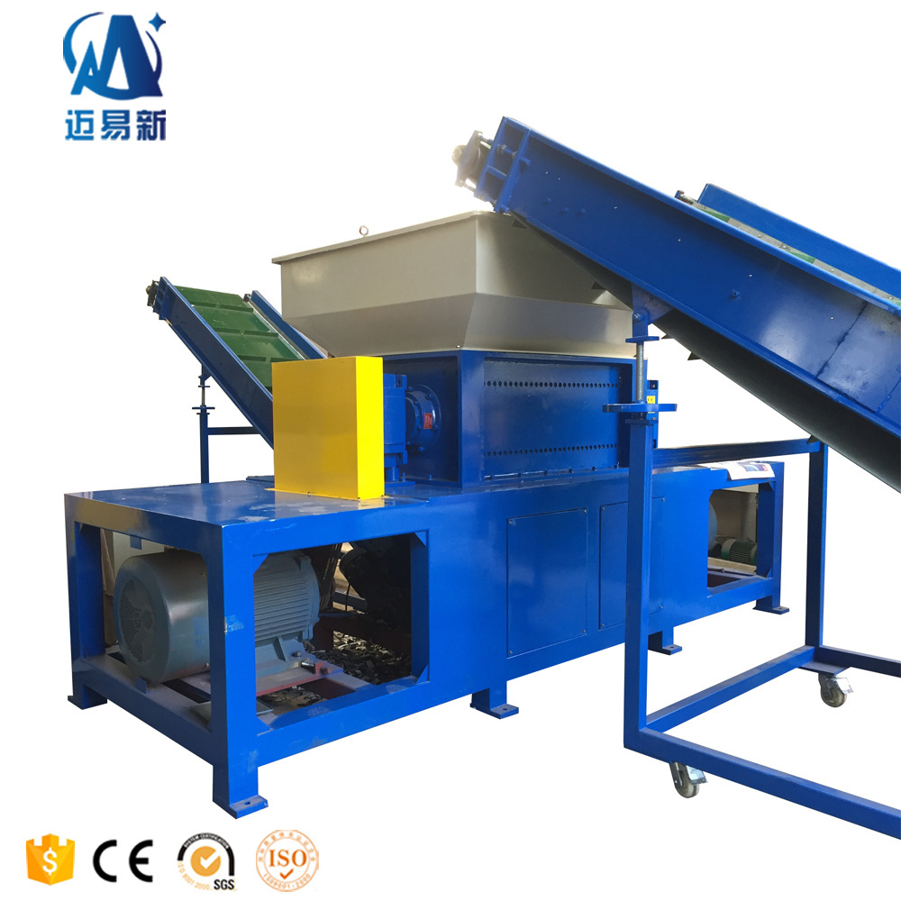 Mechanical Hard Drive Double Shaft shredder for garbage and metal