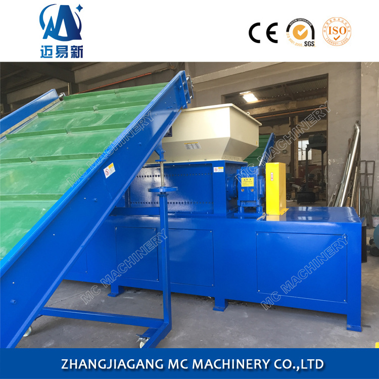 Mechanical Hard Drive Double Shaft shredder for garbage and metal