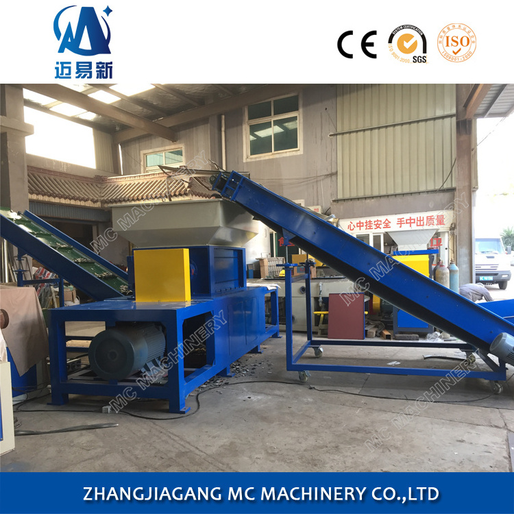 Mechanical Hard Drive Double Shaft shredder for garbage and metal