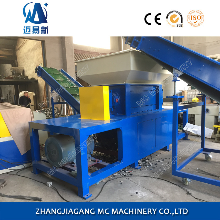 Mechanical Hard Drive Double Shaft shredder for garbage and metal