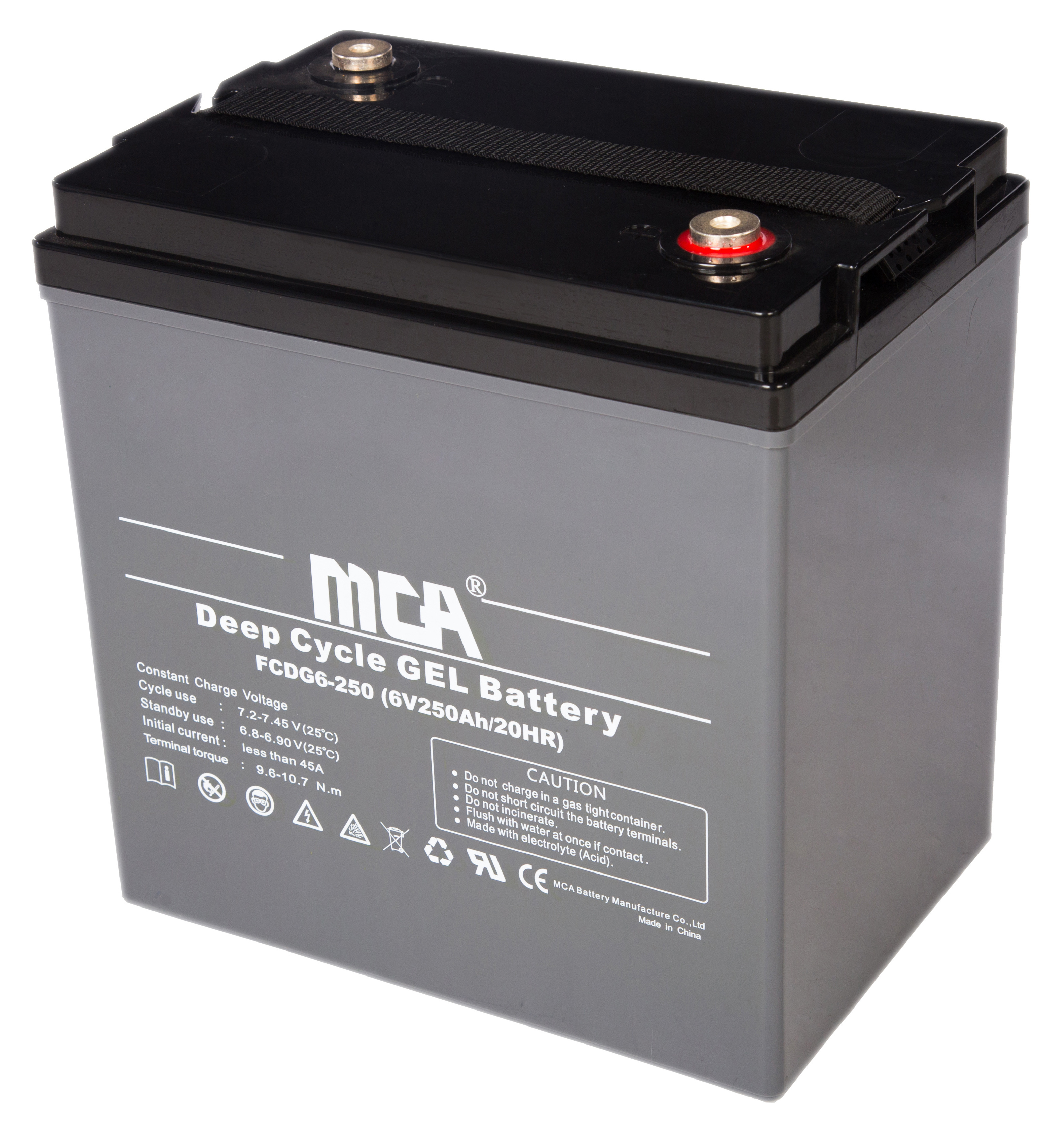 High quality gel solar deep cycle battery 6v 250ah storage Batteries