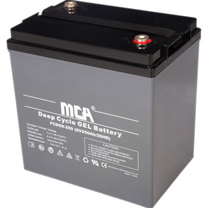 High quality gel solar deep cycle battery 6v 250ah storage Batteries