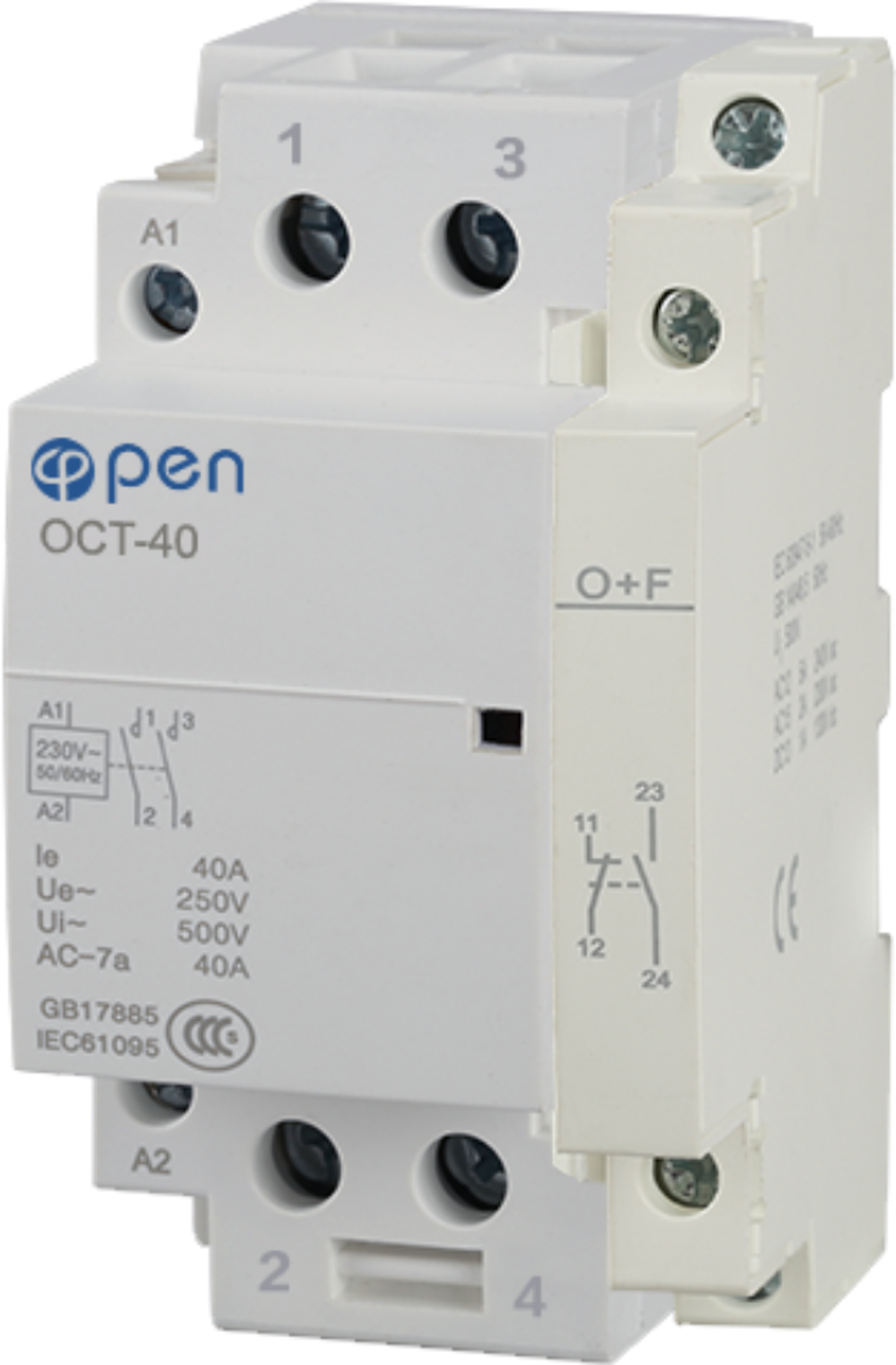 Open Electric OCT Modular DIN Rail 220V 48V 100A 63A 40A  20A  NC NO  Automatic Manual AC DC Contactor