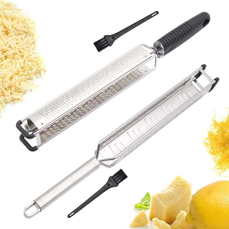 New design 3 in 1 multi purpose Stainless Steel Handheld Grater Shredder Citrus Zester Cheese Grater Vegetable Fruit Peer slicer