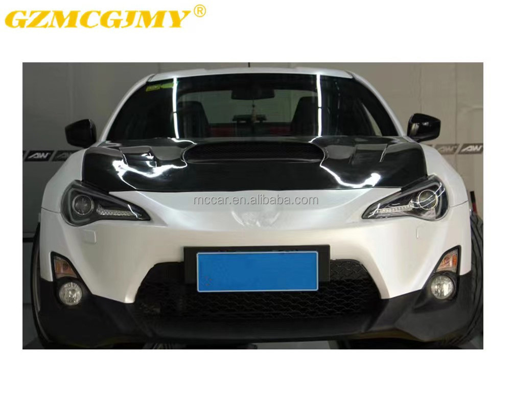 Black series for Toyota GT86 TRD style body kit with corner front lip side skirts