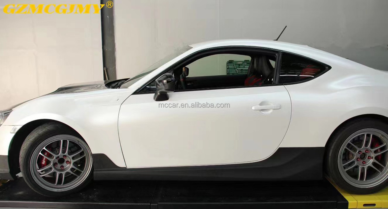 Black series for Toyota GT86 TRD style body kit with corner front lip side skirts