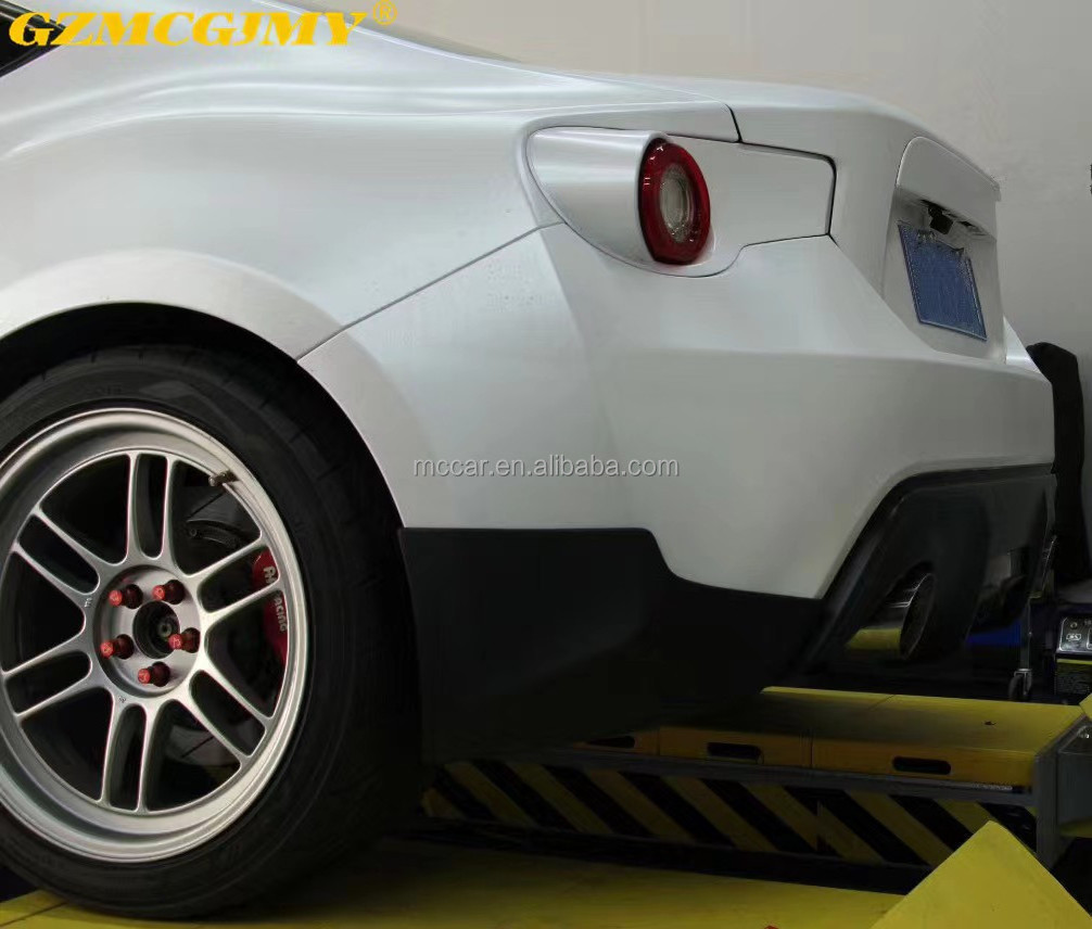 Black series for Toyota GT86 TRD style body kit with corner front lip side skirts