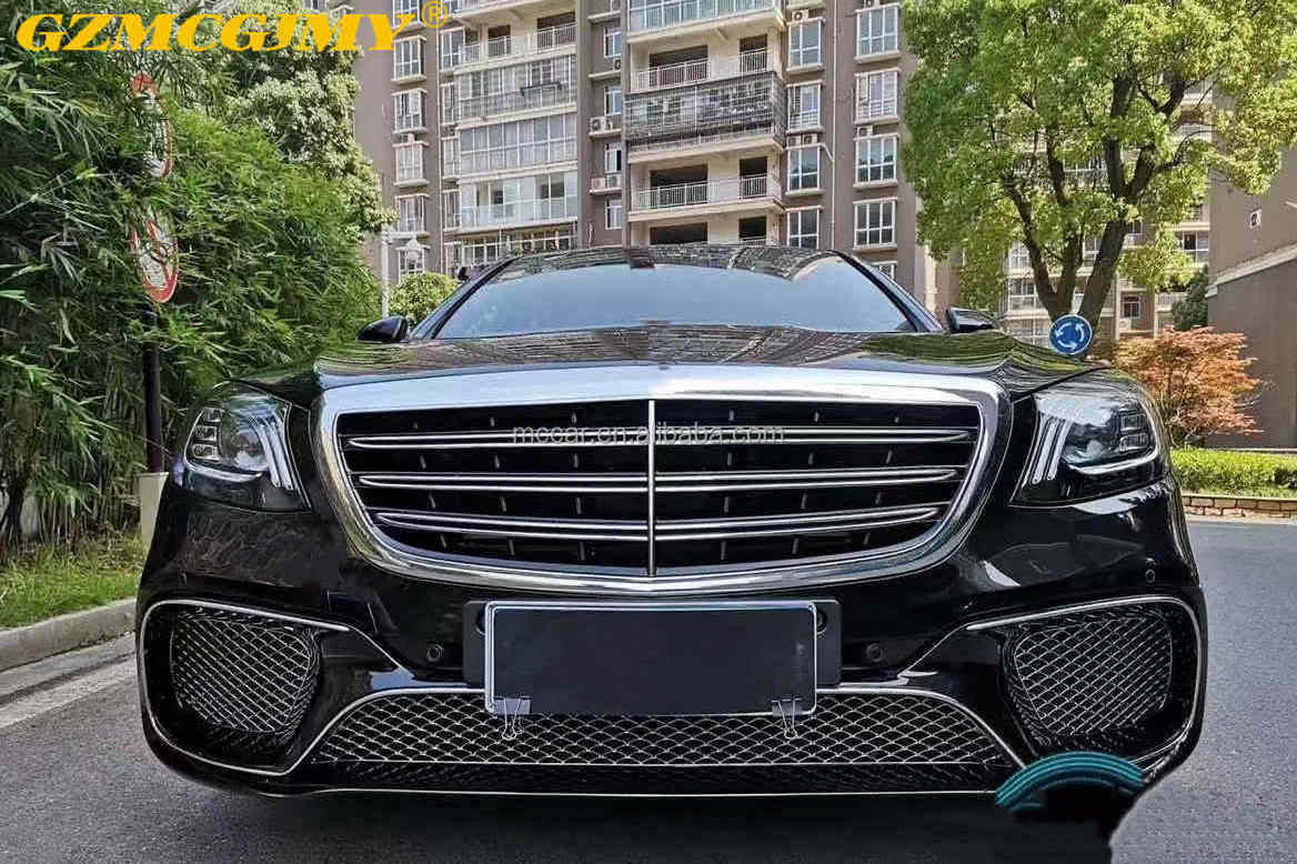 High quality S65 body kit for Mercedes Benz S-series S400 S350 upgraded S65 body kit car bumper