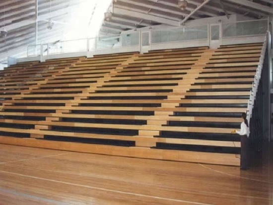 retractable automatic bleacher gym telescopic bleacher seating