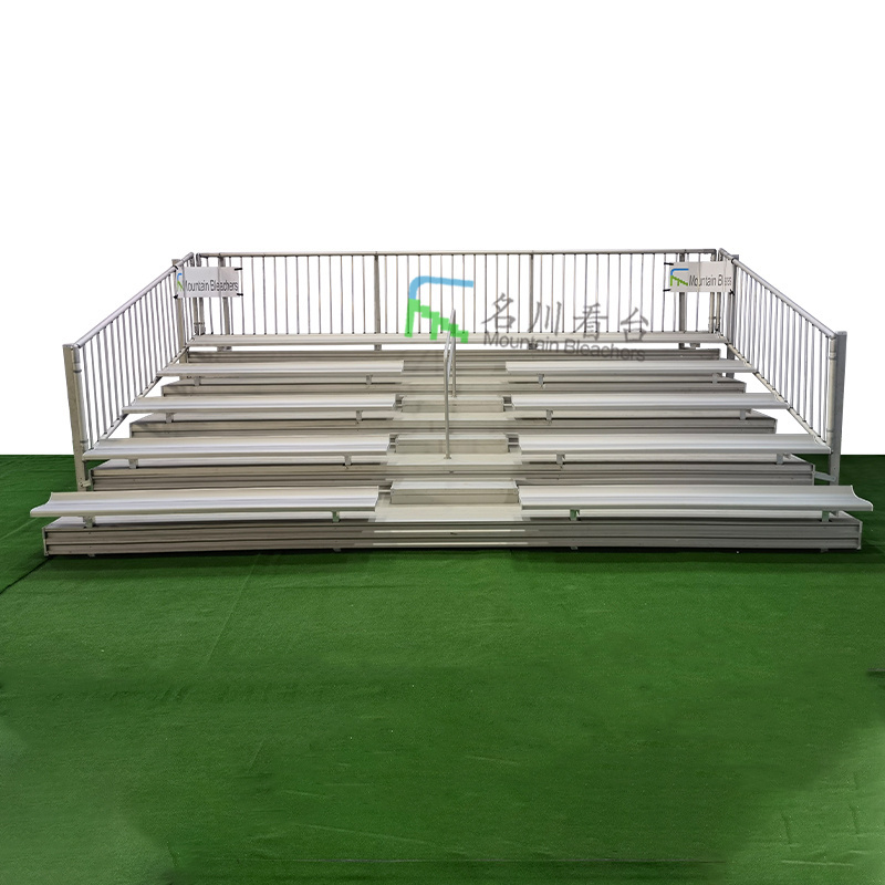 5 row Portable aluminum bleachers stadium tribune used bleachers