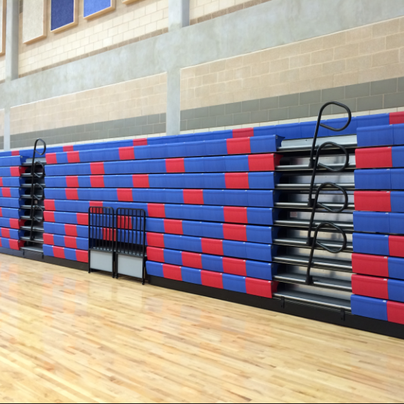 Retractable gym bleachers telescopic seating mobile grandstand Indoor telescopic bleachers seating retractable Grandstand