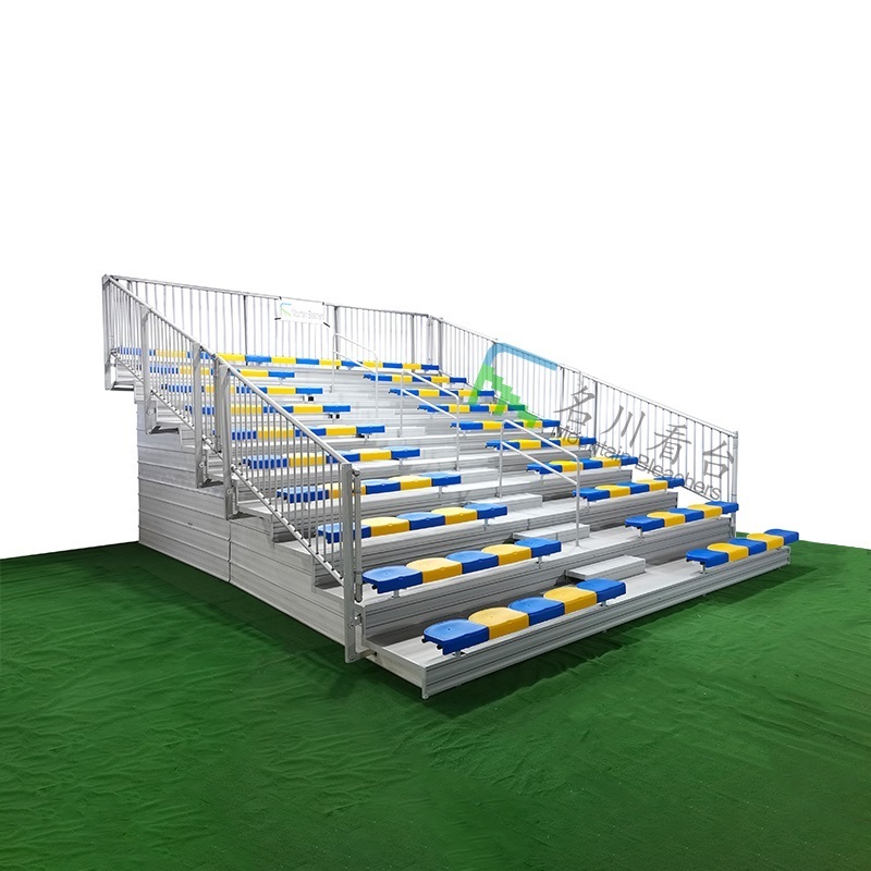 10 rows Aluminum Alloy steel grandstand seating bleachers on sale for football pitch