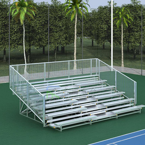 6 rows used aluminum bleachers for sale