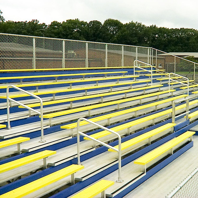 Retractable soccer stadium aluminum steel bleachers