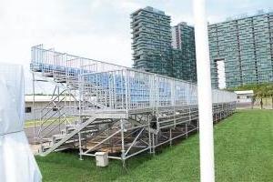 Football stadium temporary grandstands  economic Steel bleachers for sale