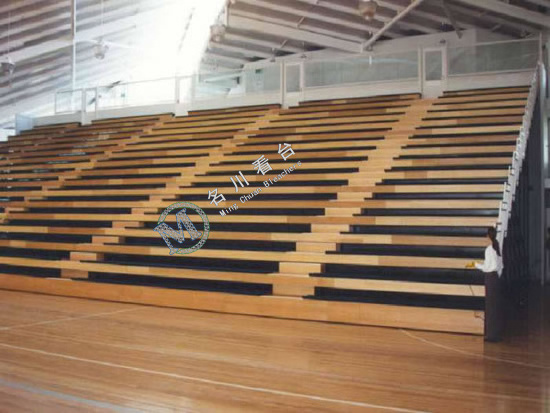 Jupiter indoor wood retractable bleachers for sale movable telescopic grandstand