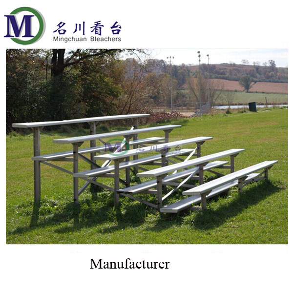 6 rows used aluminum bleachers for sale