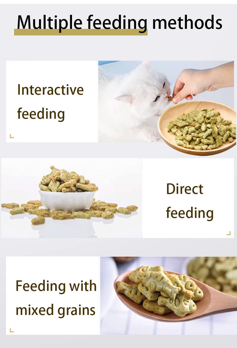 Cat Biscuits, Cat Snacks Cat Mint Nutritional Weight Gain, Small Fish Grass Biscuits Hair Removal Balls Chicken Teeth Cleansing