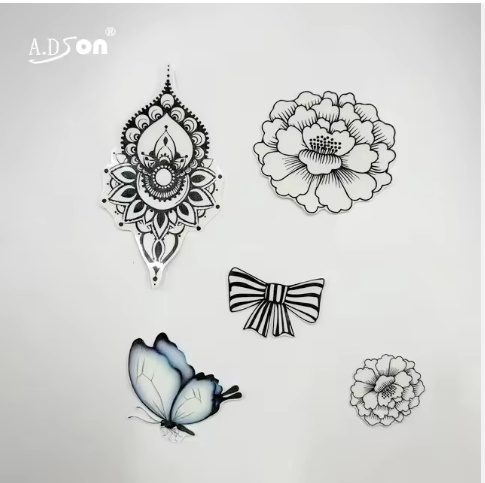 Lots peiople enjoy of A4 A3 GLOW IN THE DARK printable laser temporary tattoo paper set water transfer type for body art