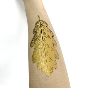 New Design Gold Type A4 Size Temporary Tattoo Paper DIY Golden Metallic Printable Tattoo Sticker Laser Inkjet Printer Compatible