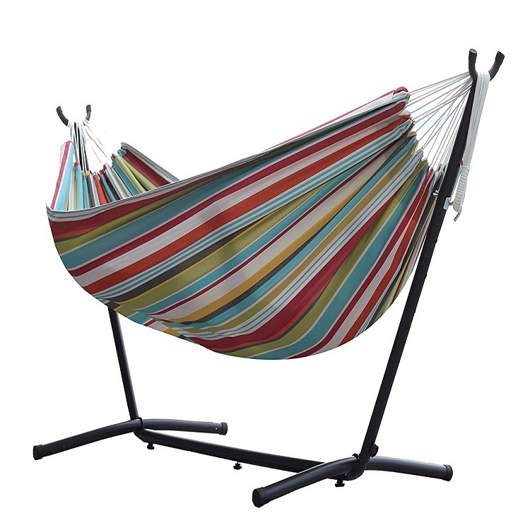 camping equipment Hammock With Stand Space Saving Steel Stand hammock chair stand