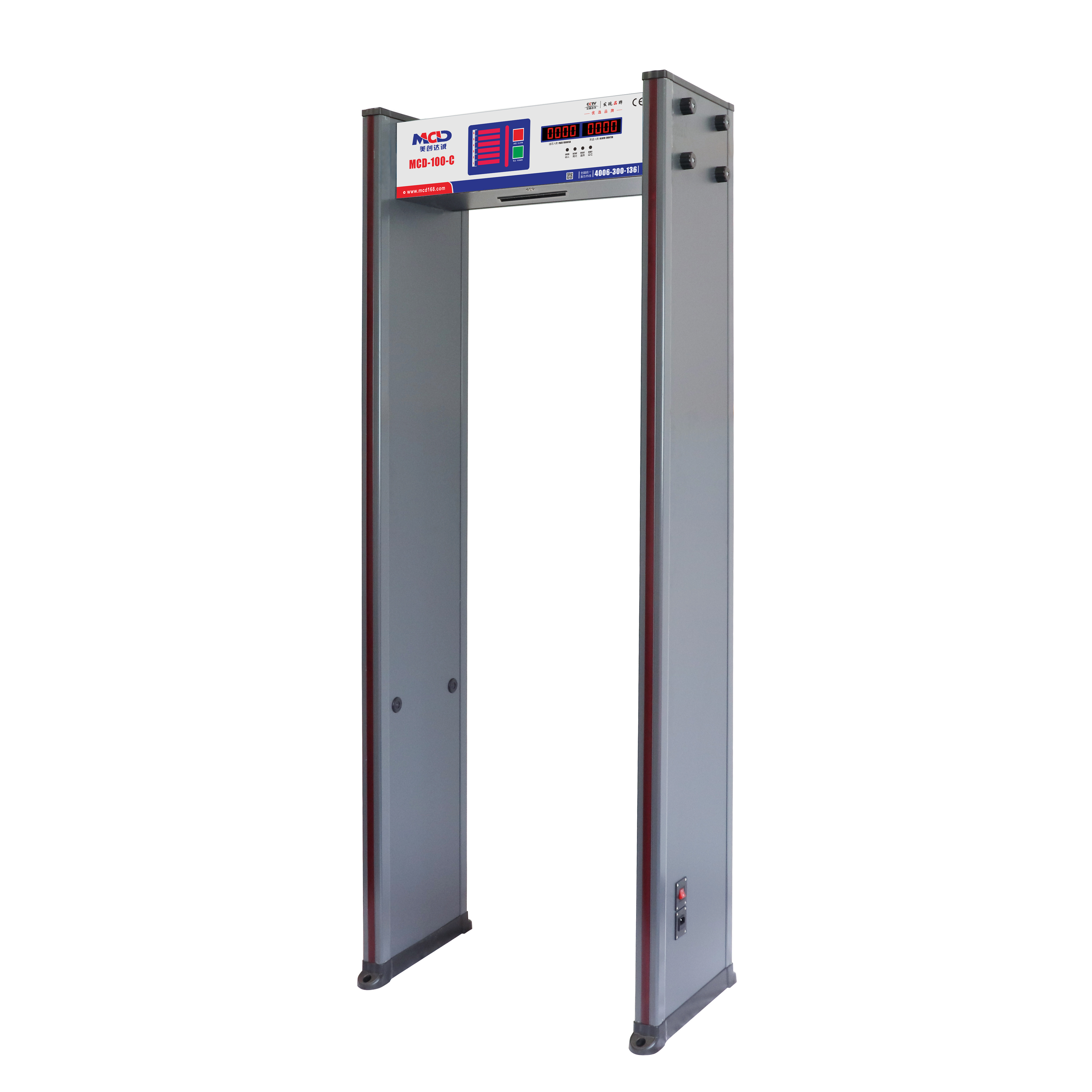 MCD-100C 6 zone  Walk-Through Metal Detector Archways Pinpoint Security Gate