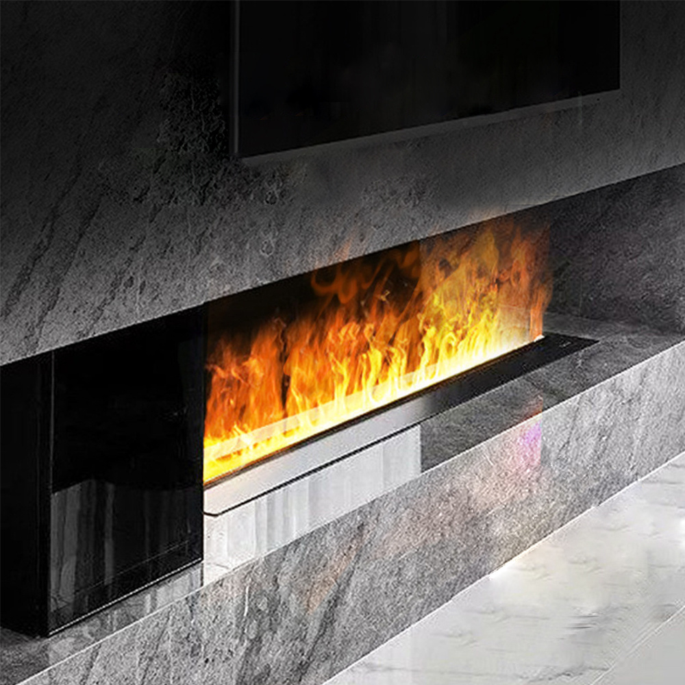 Modern 3D Flame Water Vapor Fireplace with APP control & flame humidifier indoor steam