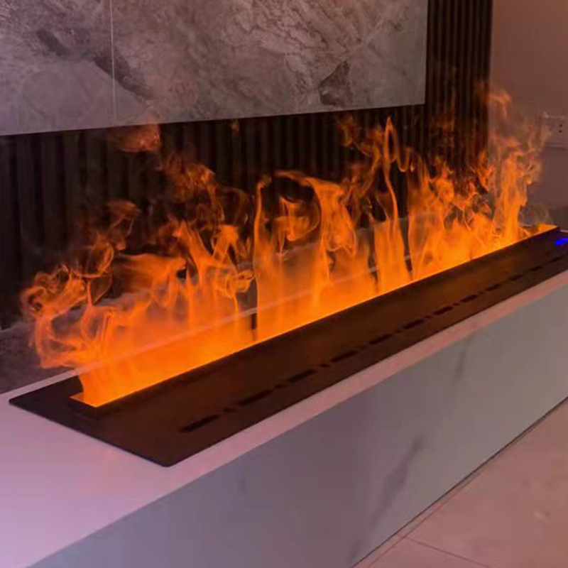 Modern 3D Flame Water Vapor Fireplace with APP control & flame humidifier indoor steam