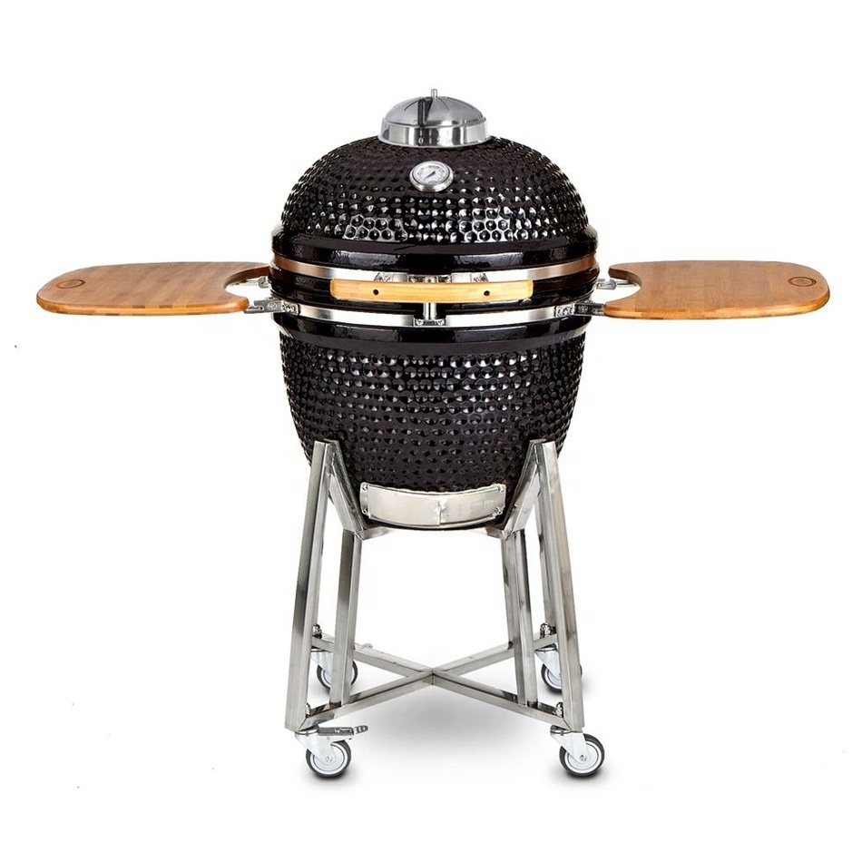 MCD  Large charcoal BBQ Grill for Outdoor Garden 12 15 18 22 29 Inch Green Ceramic Grill Kamado