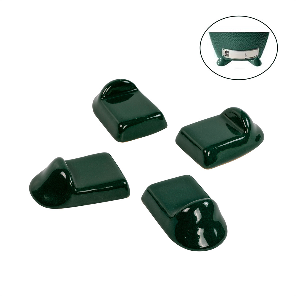 Ceramic Grill Feet Shoes 4pcs for BBQ Grill Table Outdoor and Garden