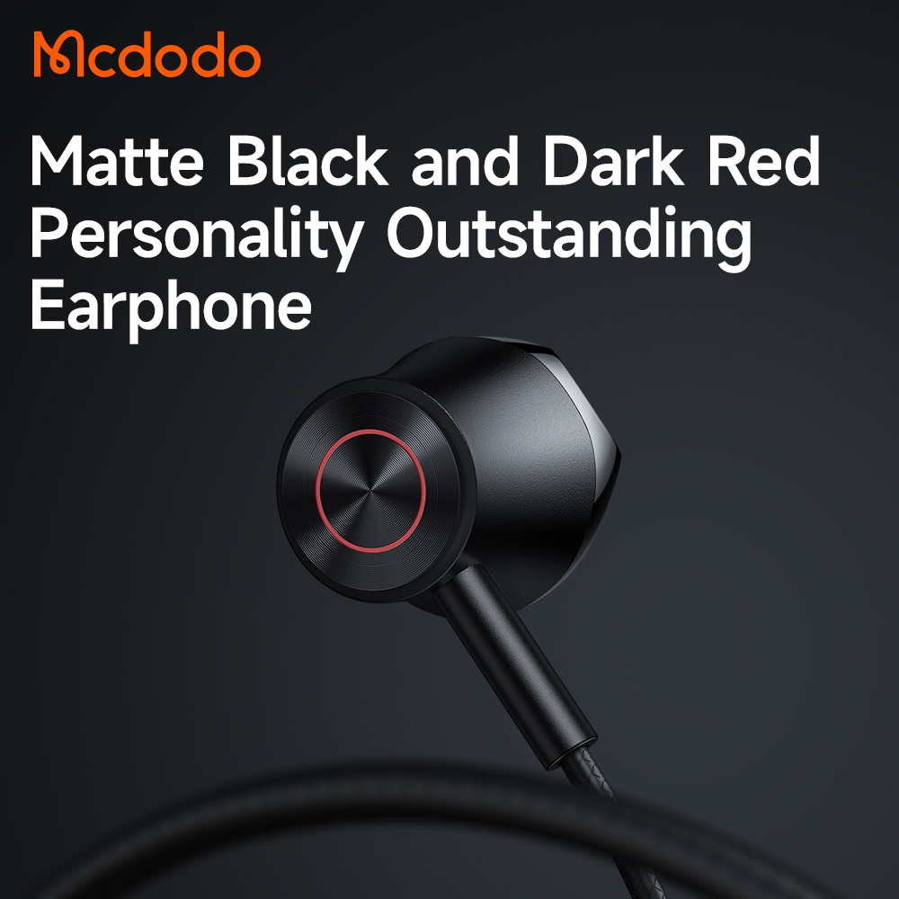 Mcdodo 408 In Ear Headphones Wired for Iphone Lighting Earphones Wired Earbuds with Mic for Iphone Plus X XS MAX XR iPod