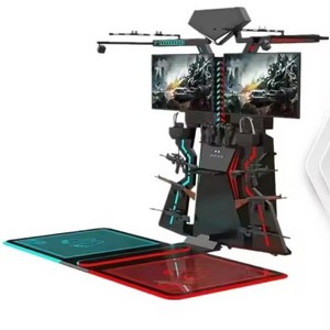 9D Walking Platform VR Shooting Game Machine China VR Machine Reality VR Shooting Simulator In Amusement Park