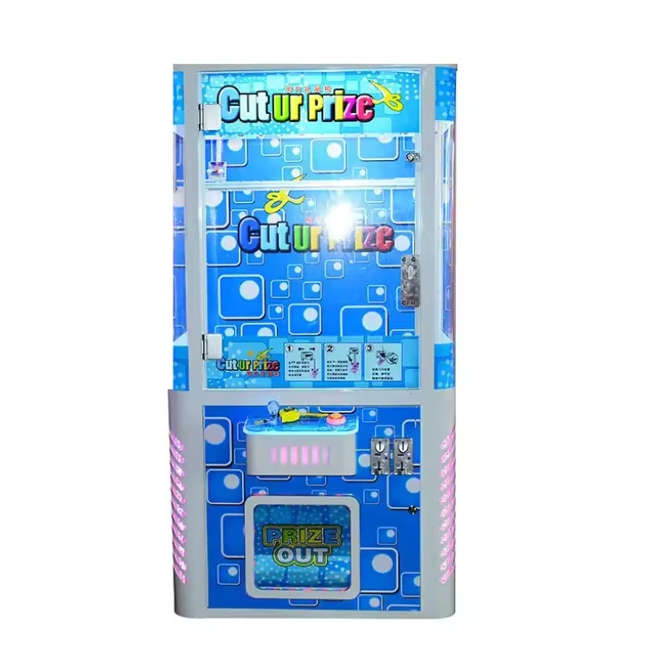 Direct Sales  Scissors Plush Toys Coin Operated Game Drop The Prize Barber Cut Arcade Vending Machine