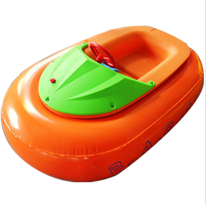 Kids Mini inflatable electric bumper boat Portable Plastic Boat Inflatable Pool Game Bumper Boat with Battery