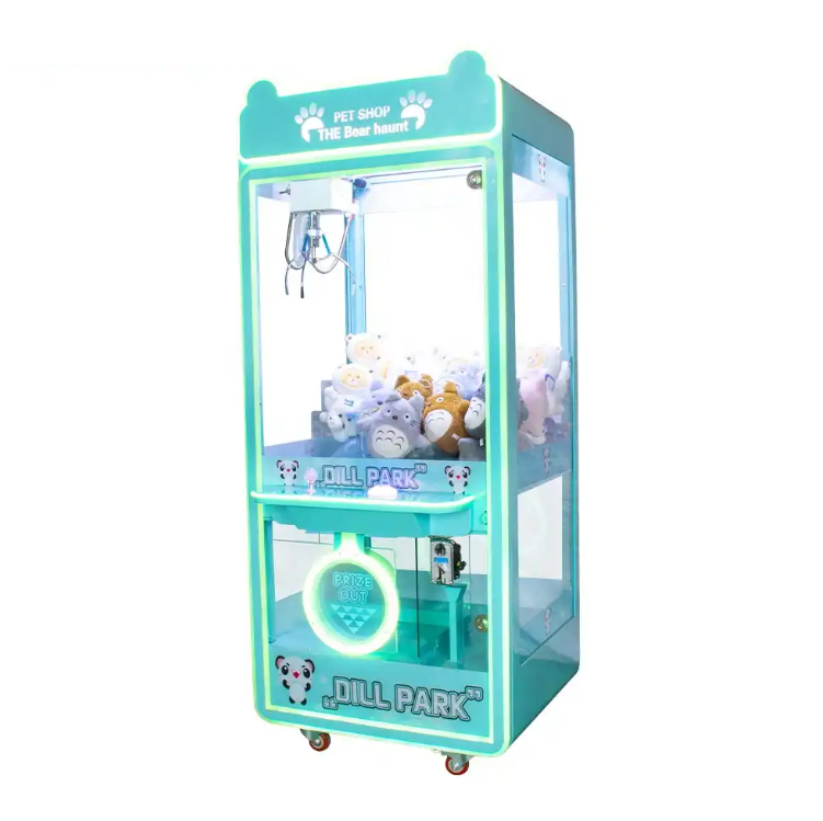 New Model Cute Bears Game City Plush Crane Toy Vending Game Machine Arcade Pink Toy Gift Crane Machine