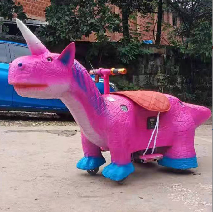 2024  factory custom  animal ride kids carousel Kids Amusement Animatronic Dragon Rides For Sale