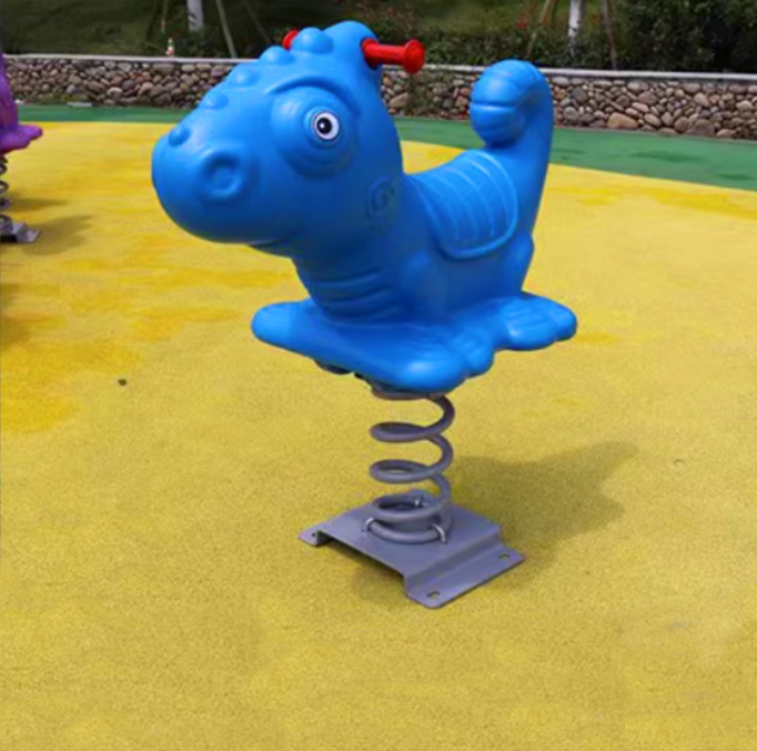 Outdoor Playground Equipment Outdoor Plastic Kids Spring Rocking Horse for kids