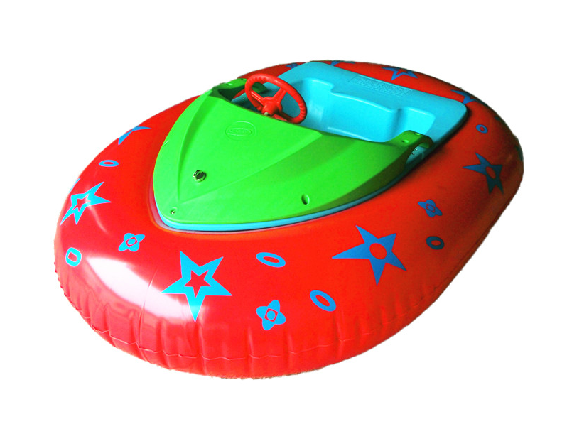 Kids Mini inflatable electric bumper boat Portable Plastic Boat Inflatable Pool Game Bumper Boat with Battery