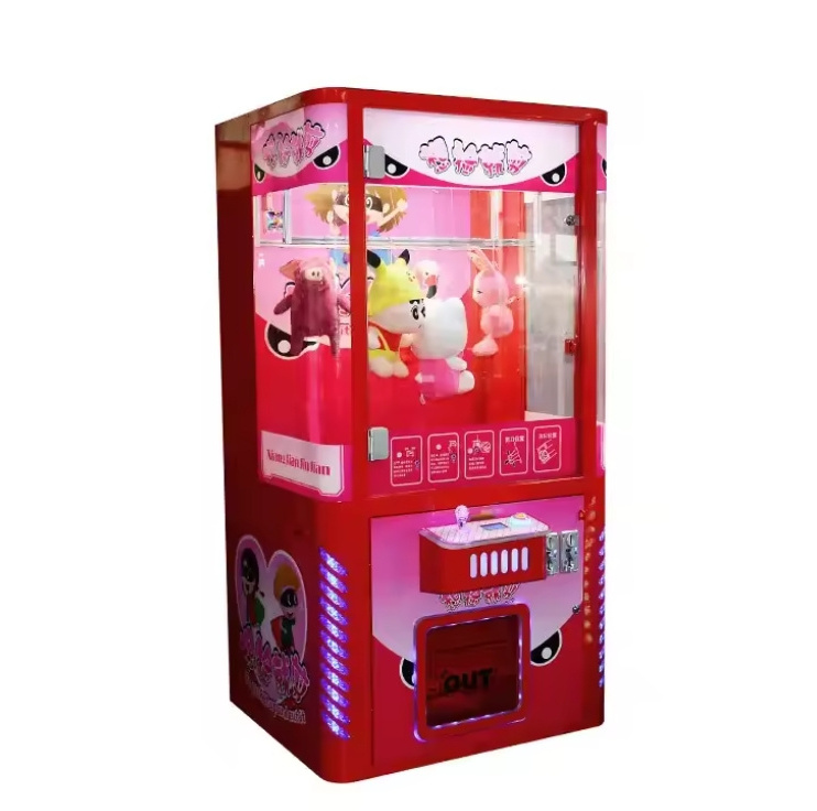 Direct Sales  Scissors Plush Toys Coin Operated Game Drop The Prize Barber Cut Arcade Vending Machine