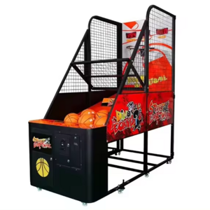 Best selling colorful coin operated automatic basketball game shooting machine indoor arcade games for kids