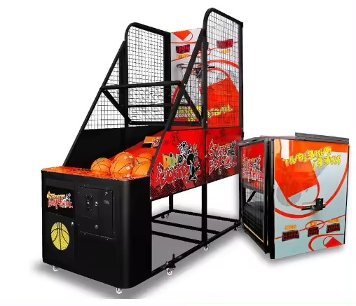 Best selling colorful coin operated automatic basketball game shooting machine indoor arcade games for kids