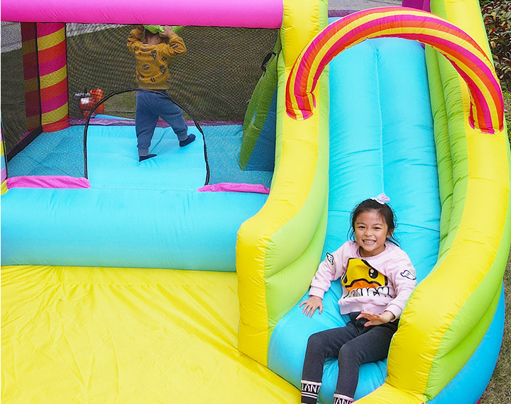 Pvc Commercial Purple Monki Jumper House Inflatable Bouncer Pastel White Bounce House For Sale