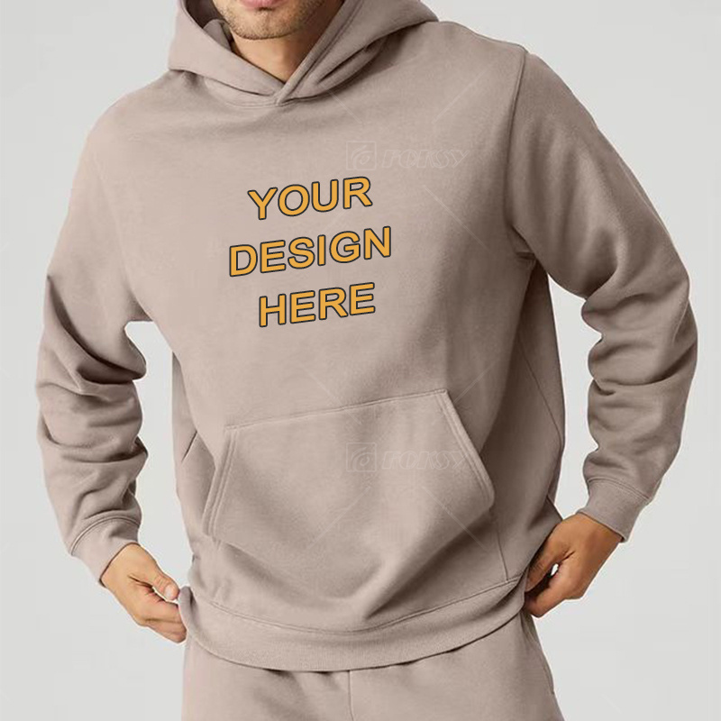 Men 2023 Custom Heavyweight Hoodies Logo Oversize Hoodies Unisex Customized Oversized Heavy Weight Thick Hoodie