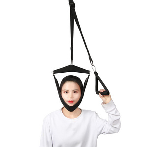 Overhead Traction Stretcher Neck Support Neck Hammock Decompressor Neck Pain Relief Complete Over Door Setup for Home Use Meclon