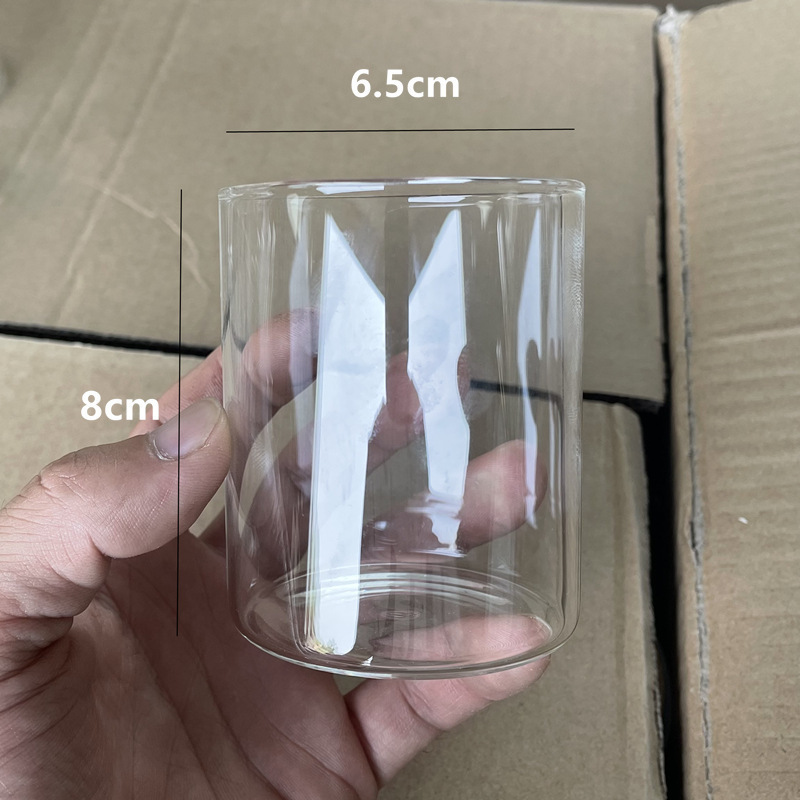 tall hurricane glass pillar candle holder cylinder floating votive candle holder vases for Home Table Centerpieces Party Decor