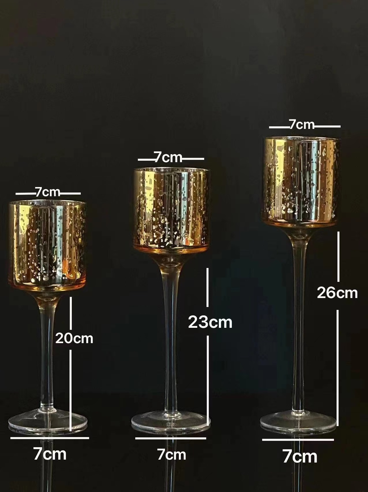 Clear Tall Glass Candle Holder for Table Centerpiece Elegant Clear Long Stem Candle Holders for Pillar Floating Wedding Candle