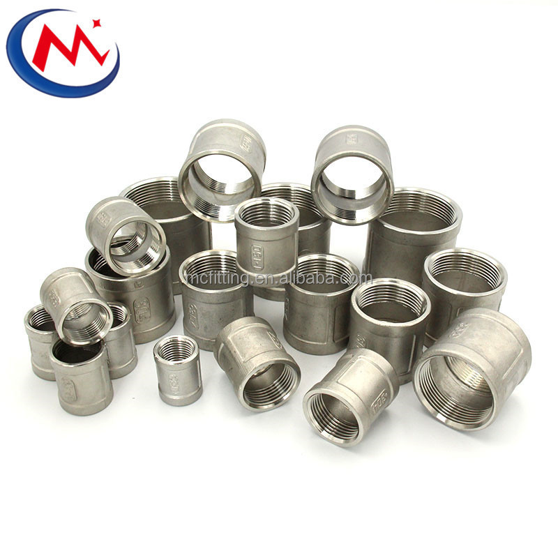 stainless steel 304 316 pipe fittings thread male female BSP NPT DIN connector for water oil gas