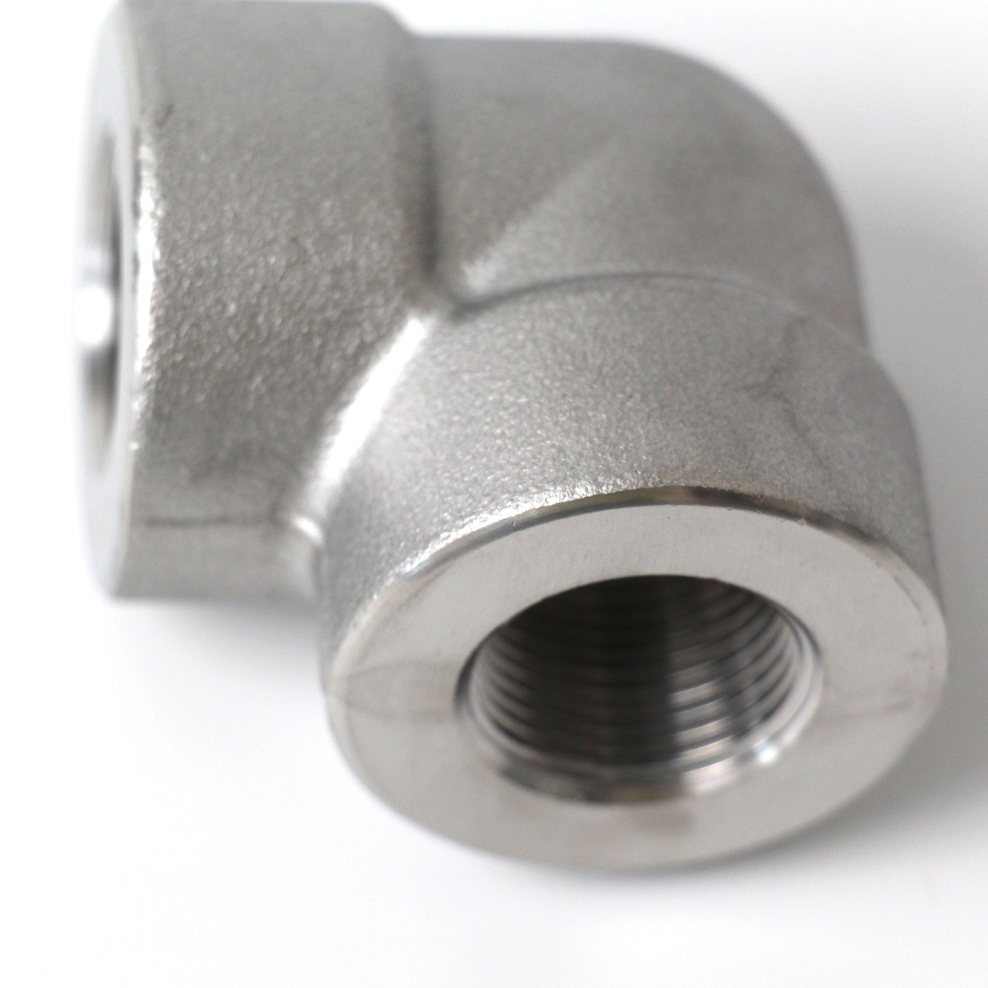 High pressure pipe hydraulic fittings 2000L 3000L  6000L carbon steel thread 45 90 degree socket welding elbow