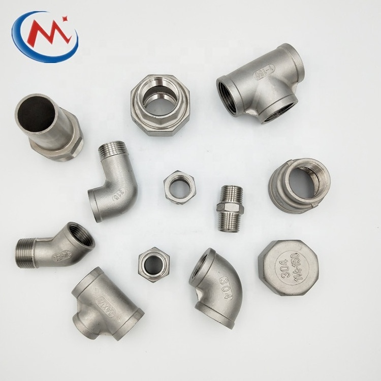 Class150 hydraulic union fitting stainless steel pipe fitting male& female NPT threaded stainless steel pipe fitting